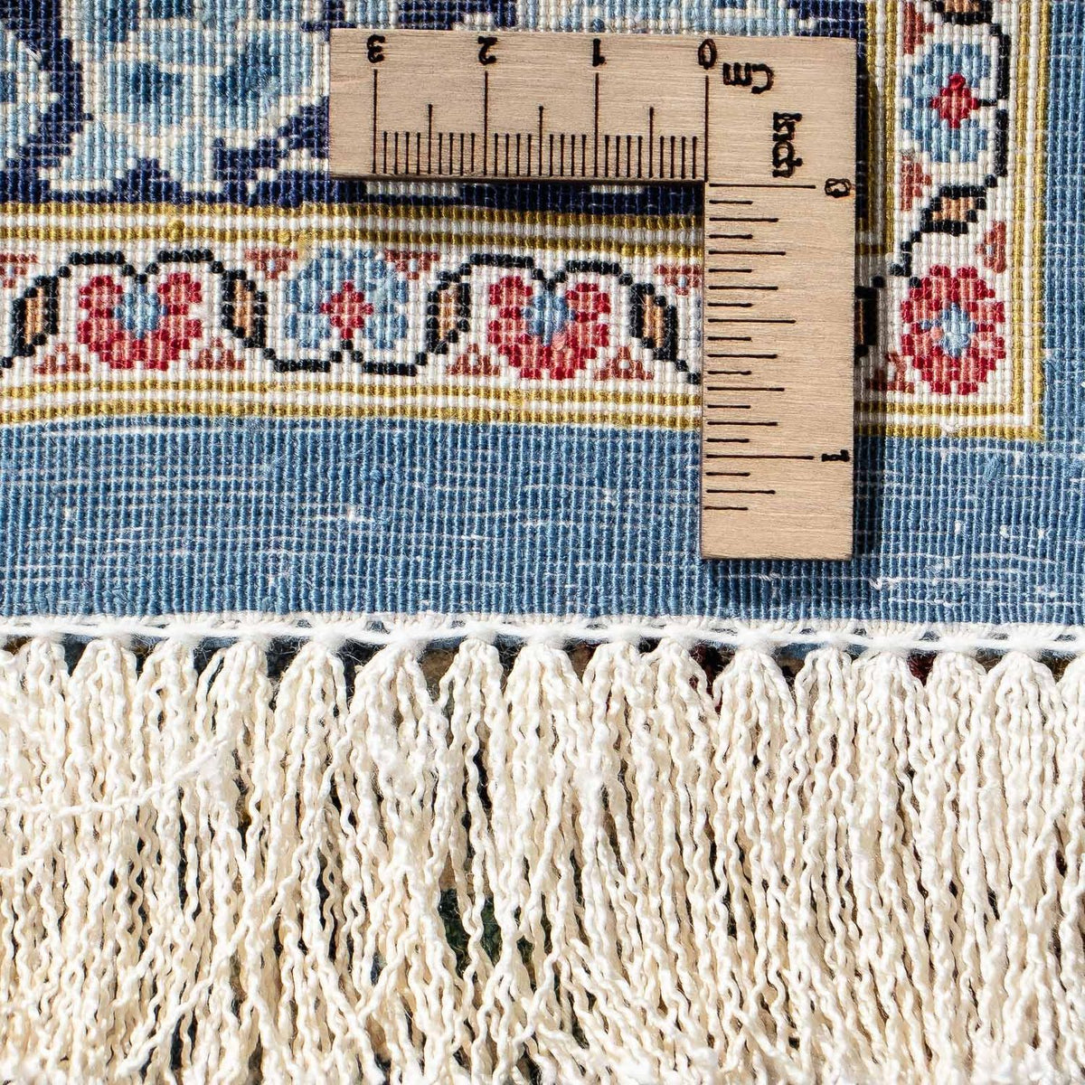 Perzisch tapijt - Ghom - 80 x 55 cm - donkerblauw