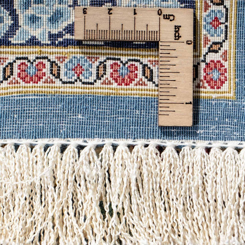 Perzisch tapijt - Ghom - 80 x 55 cm - donkerblauw