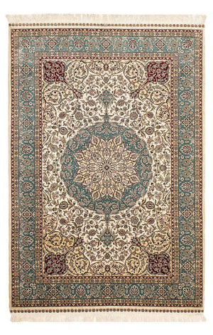 Zijden tapijt - China zijde - 183 x 122 cm - donkerrood