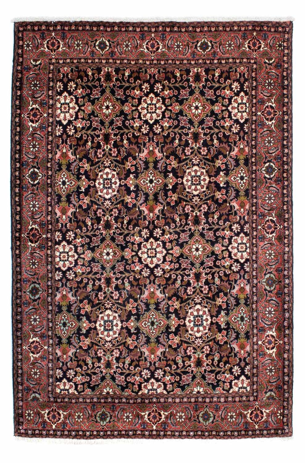 Perzisch tapijt - Bijar - 210 x 141 cm - donkerblauw