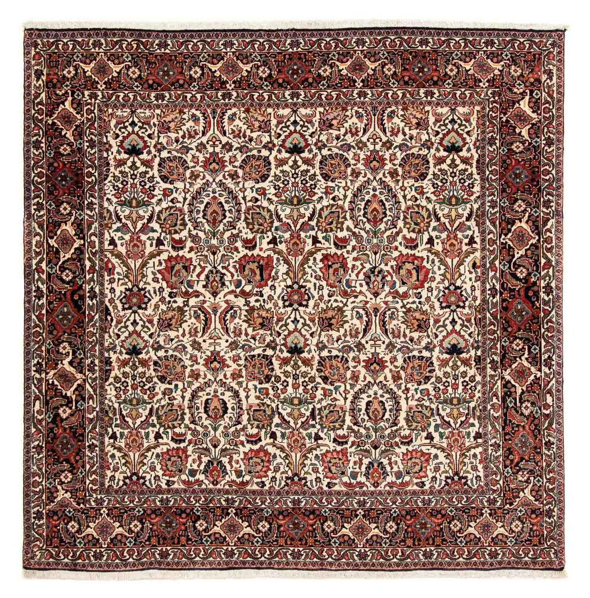 Perzisch tapijt - Bijar vierkant  - 202 x 197 cm - veelkleurig