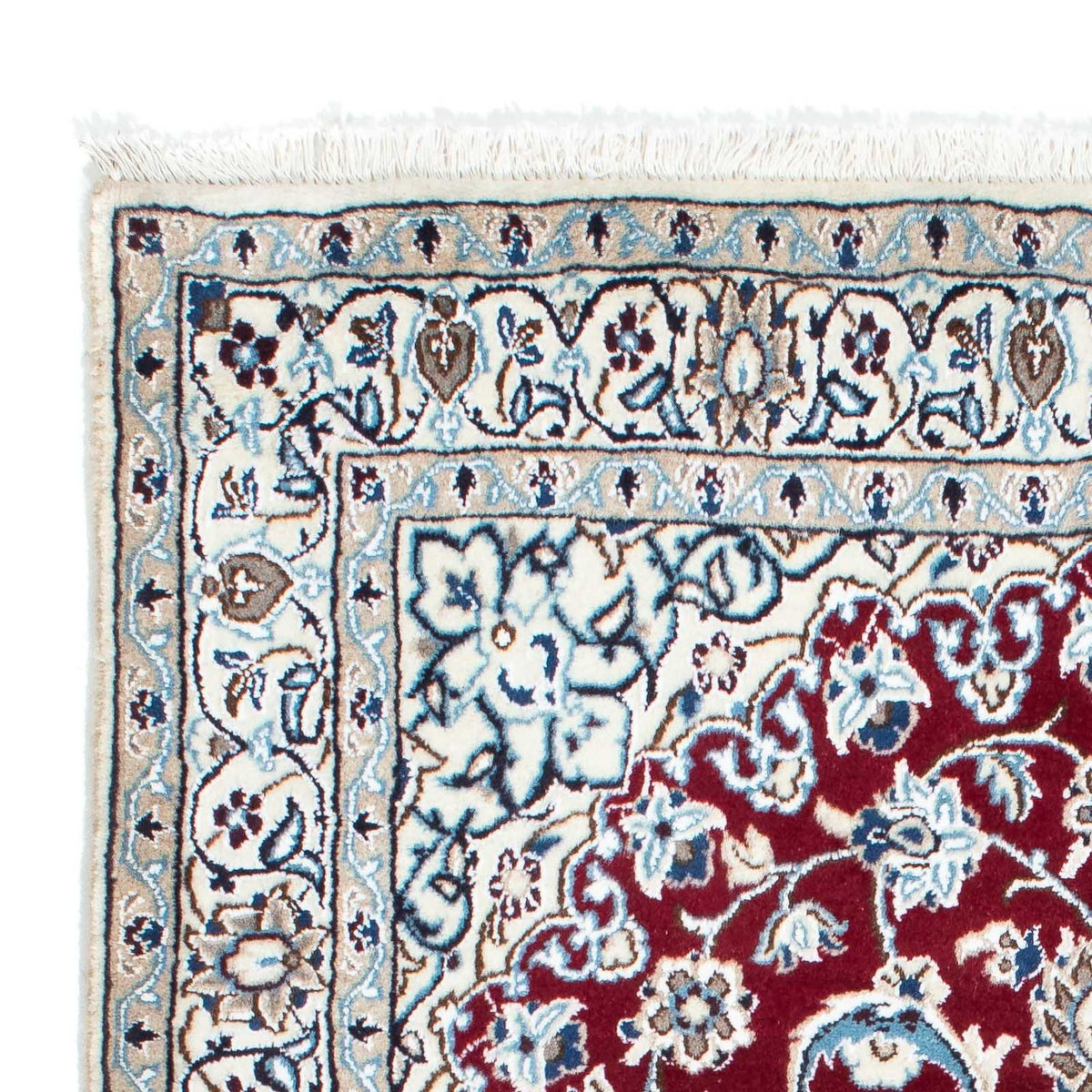 Perzisch tapijt - Nain - Koninklijk - 173 x 114 cm - donkerrood