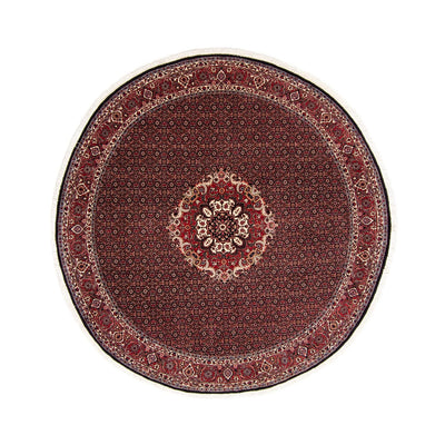 Perzisch tapijt - Bijar rond  - 250 x 250 cm - donkerrood