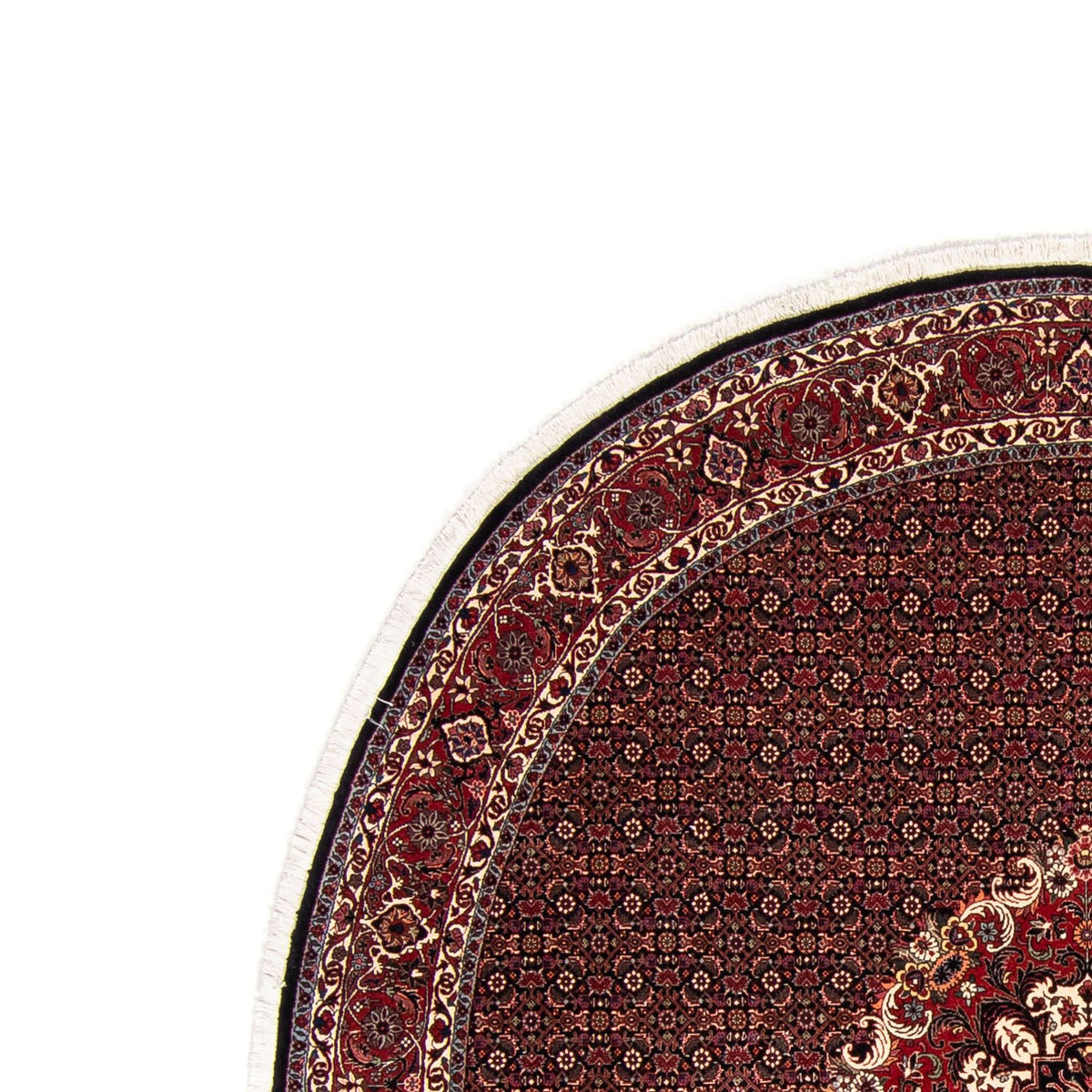Perzisch tapijt - Bijar rond  - 250 x 250 cm - donkerrood