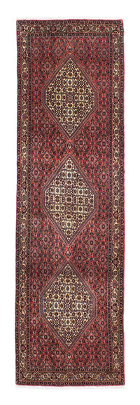 Loper Perzisch tapijt - Bijar - 298 x 88 cm - donkerrood