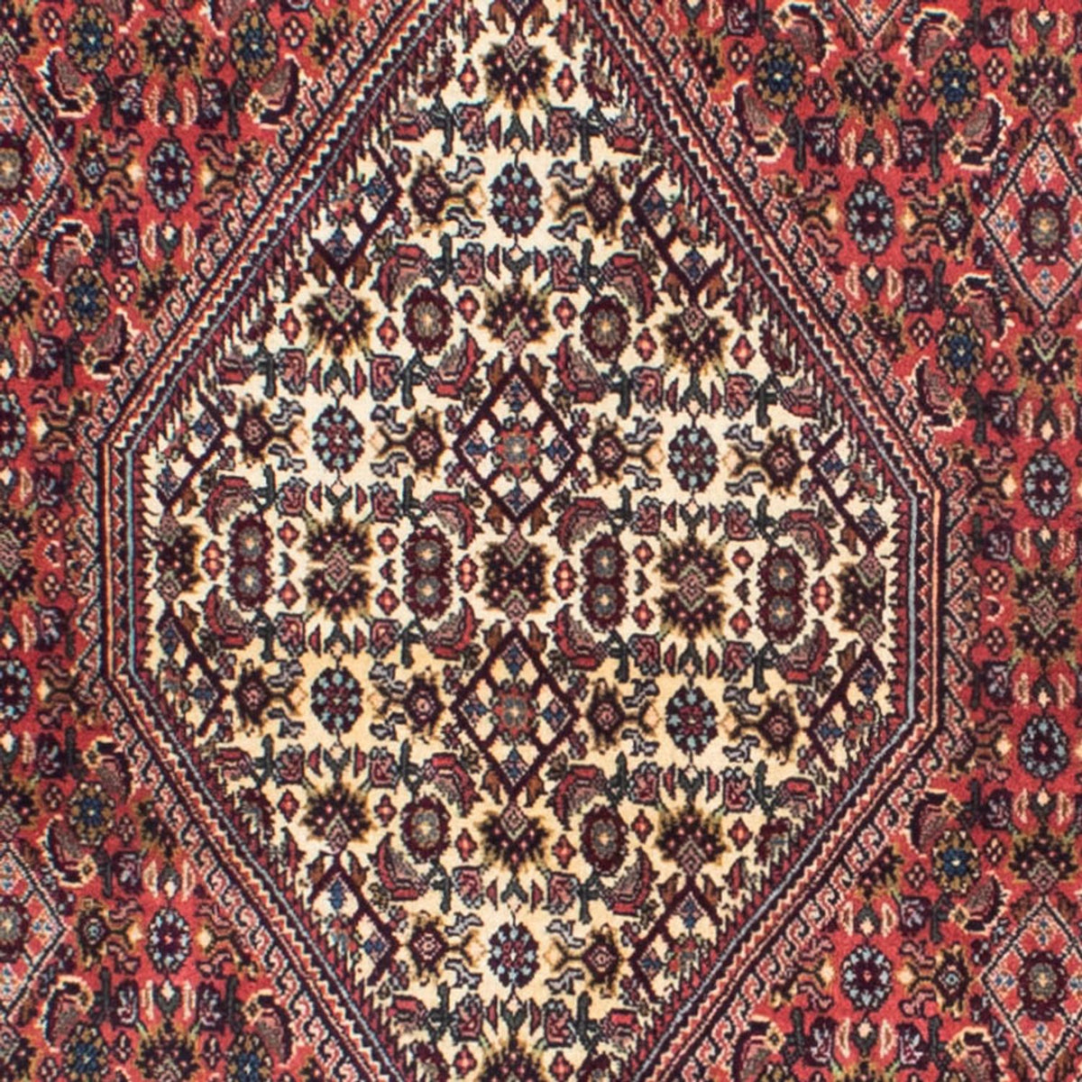 Loper Perzisch tapijt - Bijar - 298 x 88 cm - donkerrood