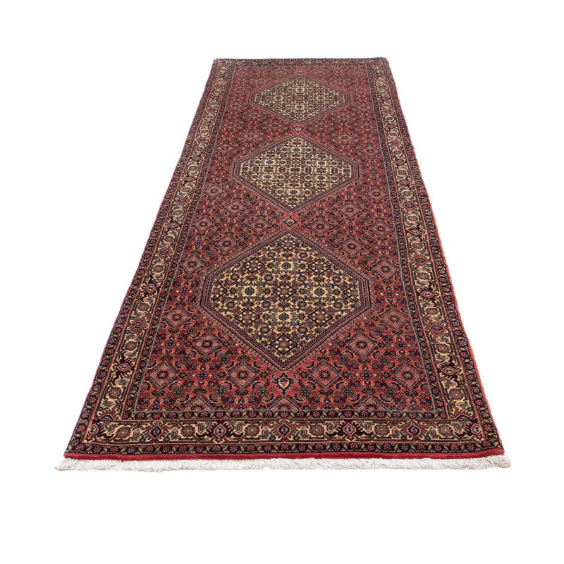 Loper Perzisch tapijt - Bijar - 298 x 88 cm - donkerrood