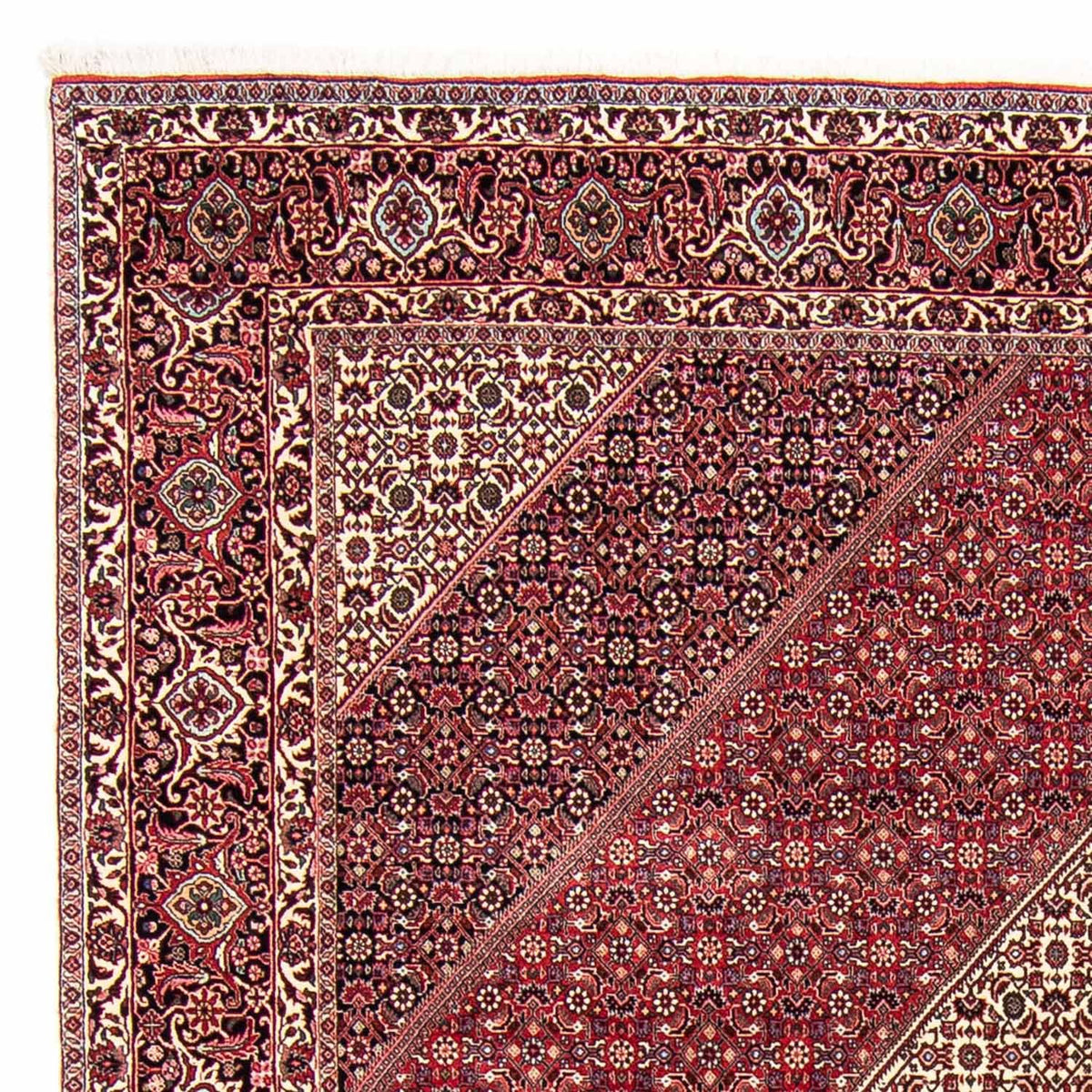 Perzisch tapijt - Bijar - 303 x 250 cm - donkerrood