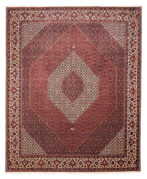 Perzisch tapijt - Bijar - 309 x 256 cm - donkerrood