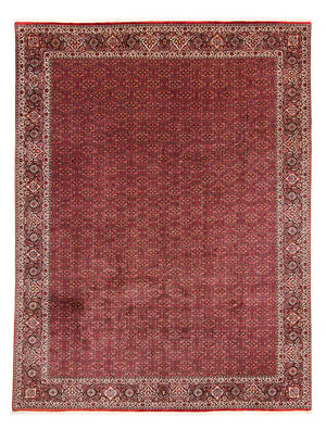Perzisch tapijt - Bijar - 381 x 298 cm - donkerrood