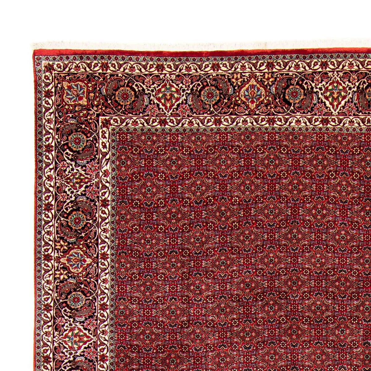 Perzisch tapijt - Bijar - 381 x 298 cm - donkerrood