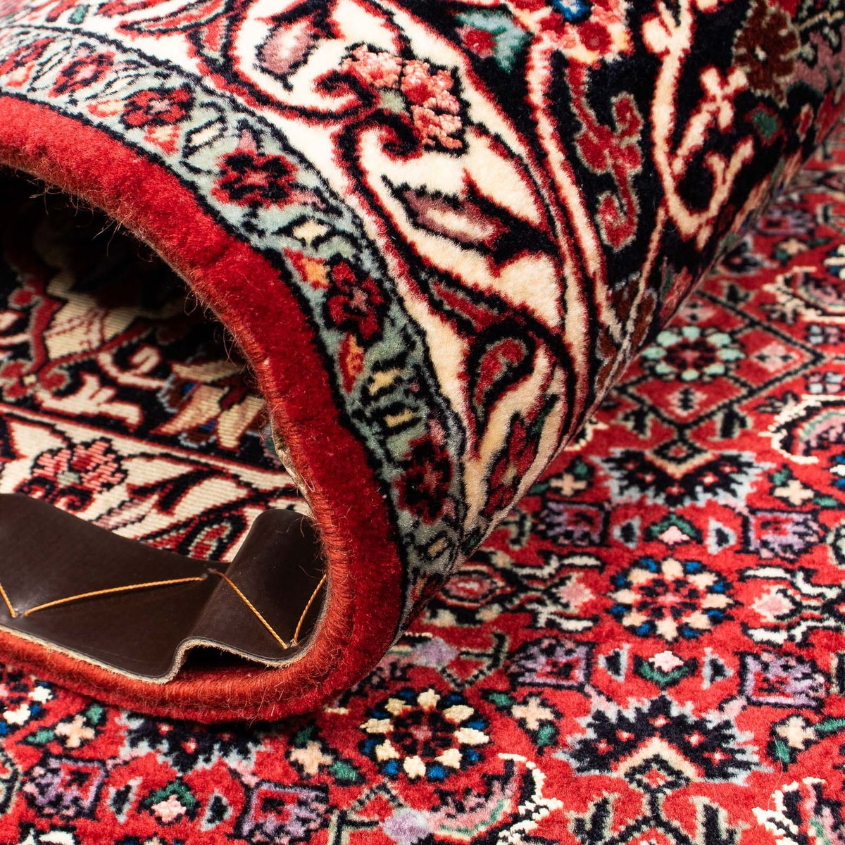 Perzisch tapijt - Bijar - 381 x 298 cm - donkerrood