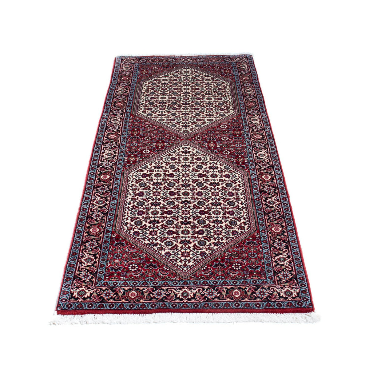 Loper Perzisch tapijt - Bijar - 203 x 73 cm - donkerblauw