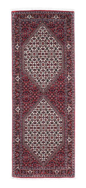 Loper Perzisch tapijt - Bijar - 199 x 73 cm - donkerrood