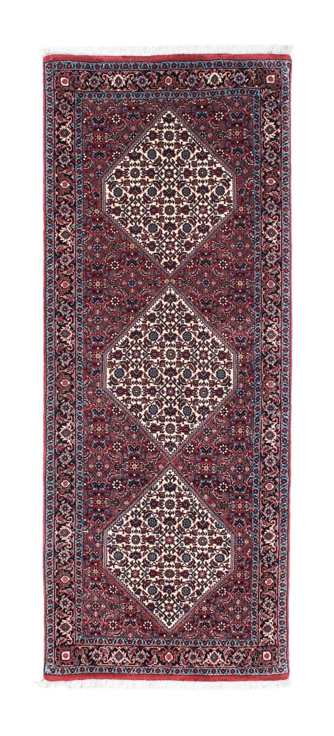 Loper Perzisch tapijt - Bijar - 198 x 75 cm - rood