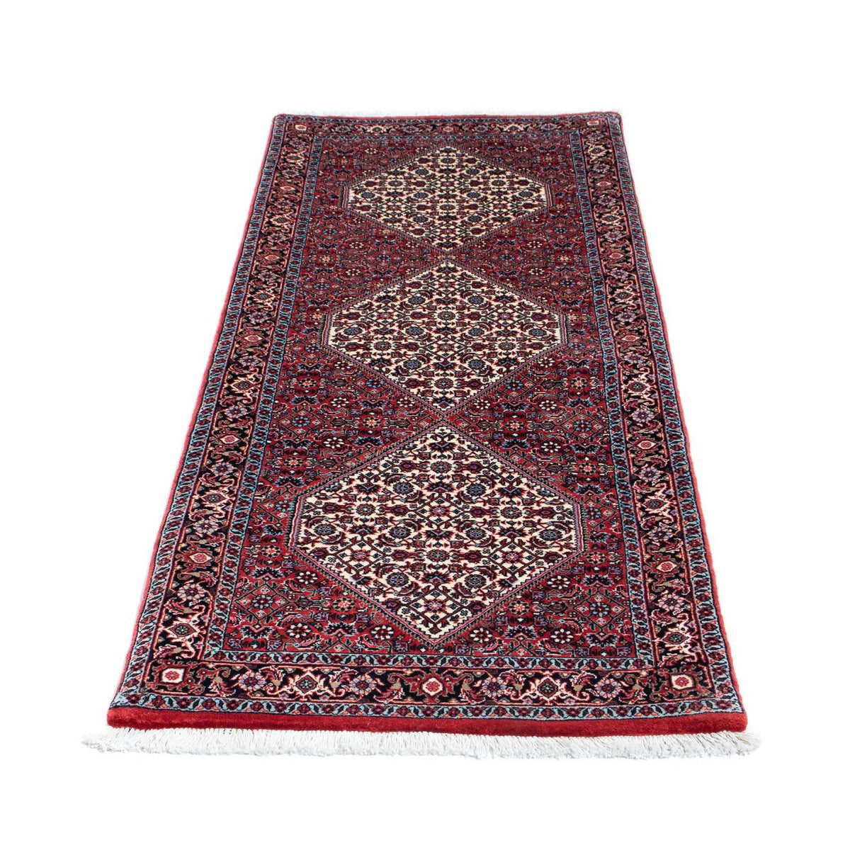 Loper Perzisch tapijt - Bijar - 198 x 75 cm - rood