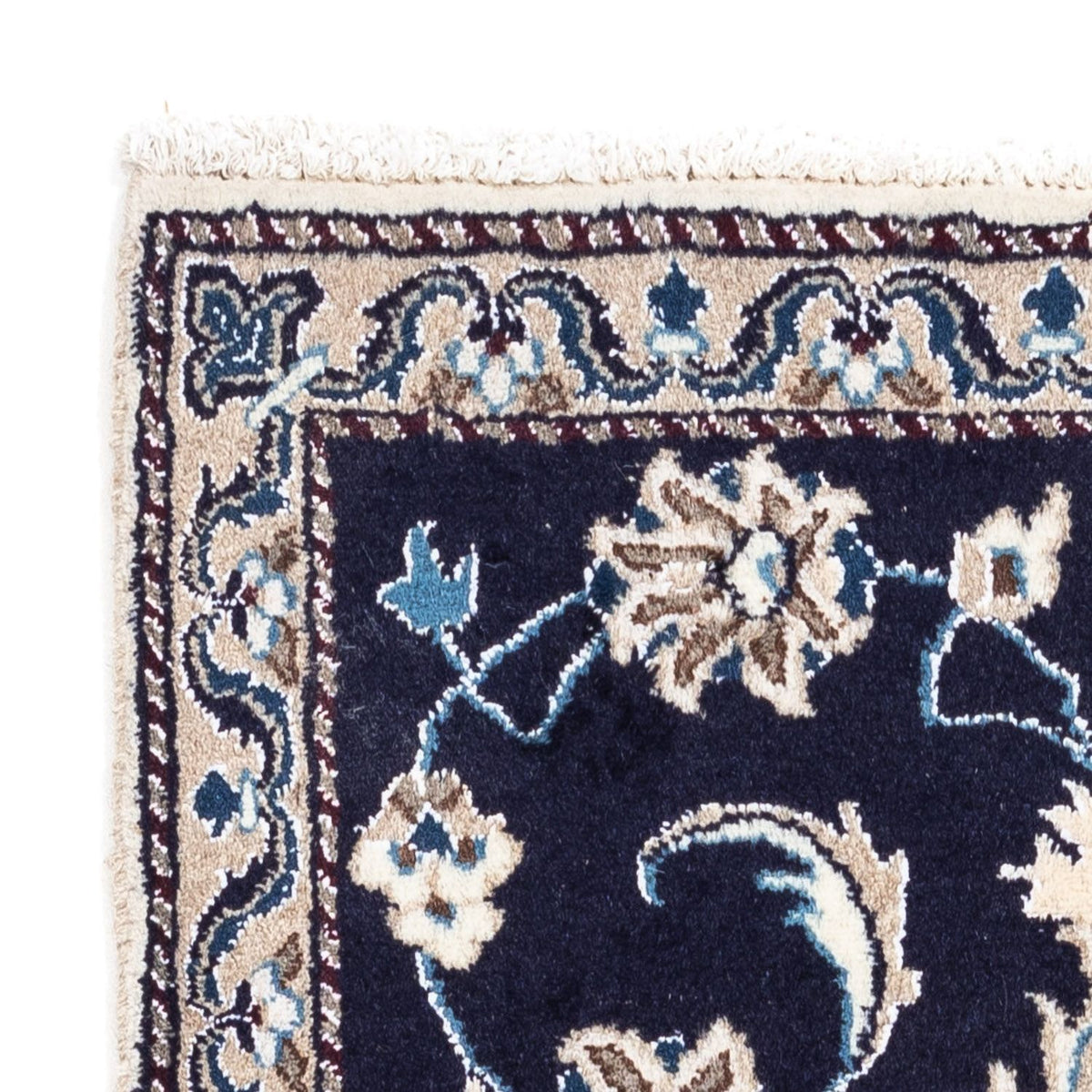 Perzisch tapijt - Nain - 134 x 65 cm - donkerblauw