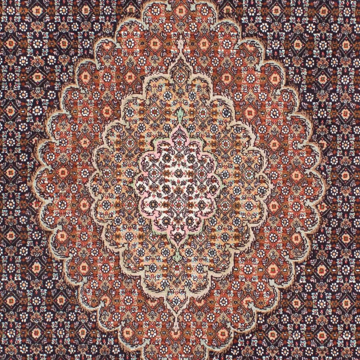 Perzisch tapijt - Tabriz - 205 x 154 cm - donkerbruin