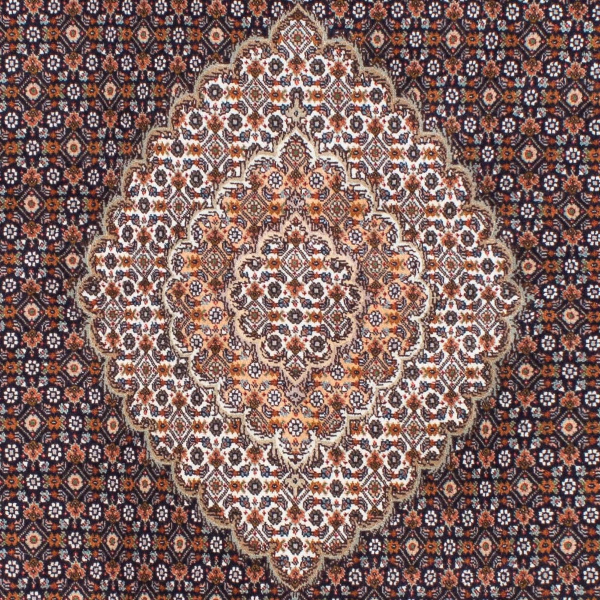 Perzisch tapijt - Tabriz - 210 x 155 cm - donkerbruin