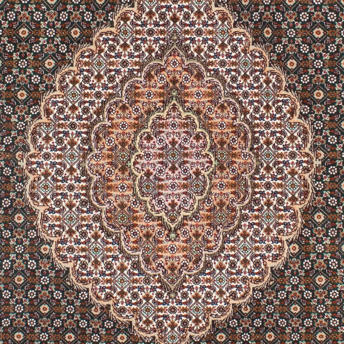Perzisch tapijt - Tabriz - 198 x 152 cm - groen