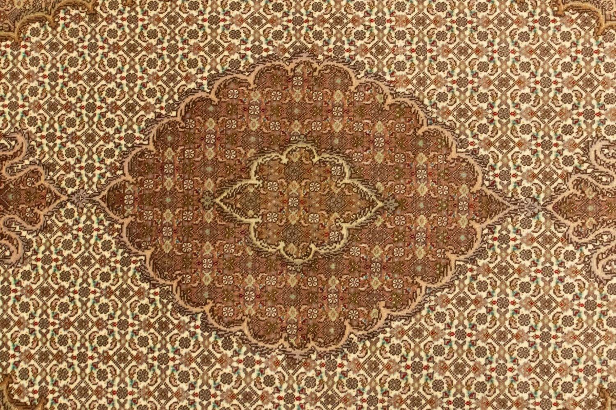 Perzisch tapijt - Tabriz - Royal - 153 x 105 cm - beige