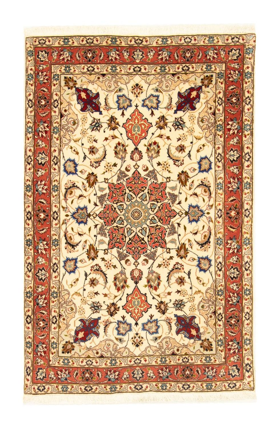 Perzisch tapijt - Tabriz - Royal - 148 x 97 cm - beige
