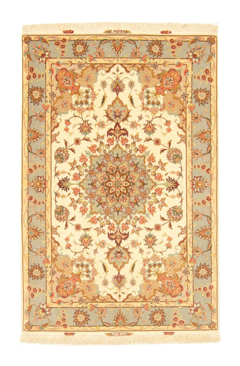 Perzisch tapijt - Tabriz - Royal - 154 x 100 cm - beige