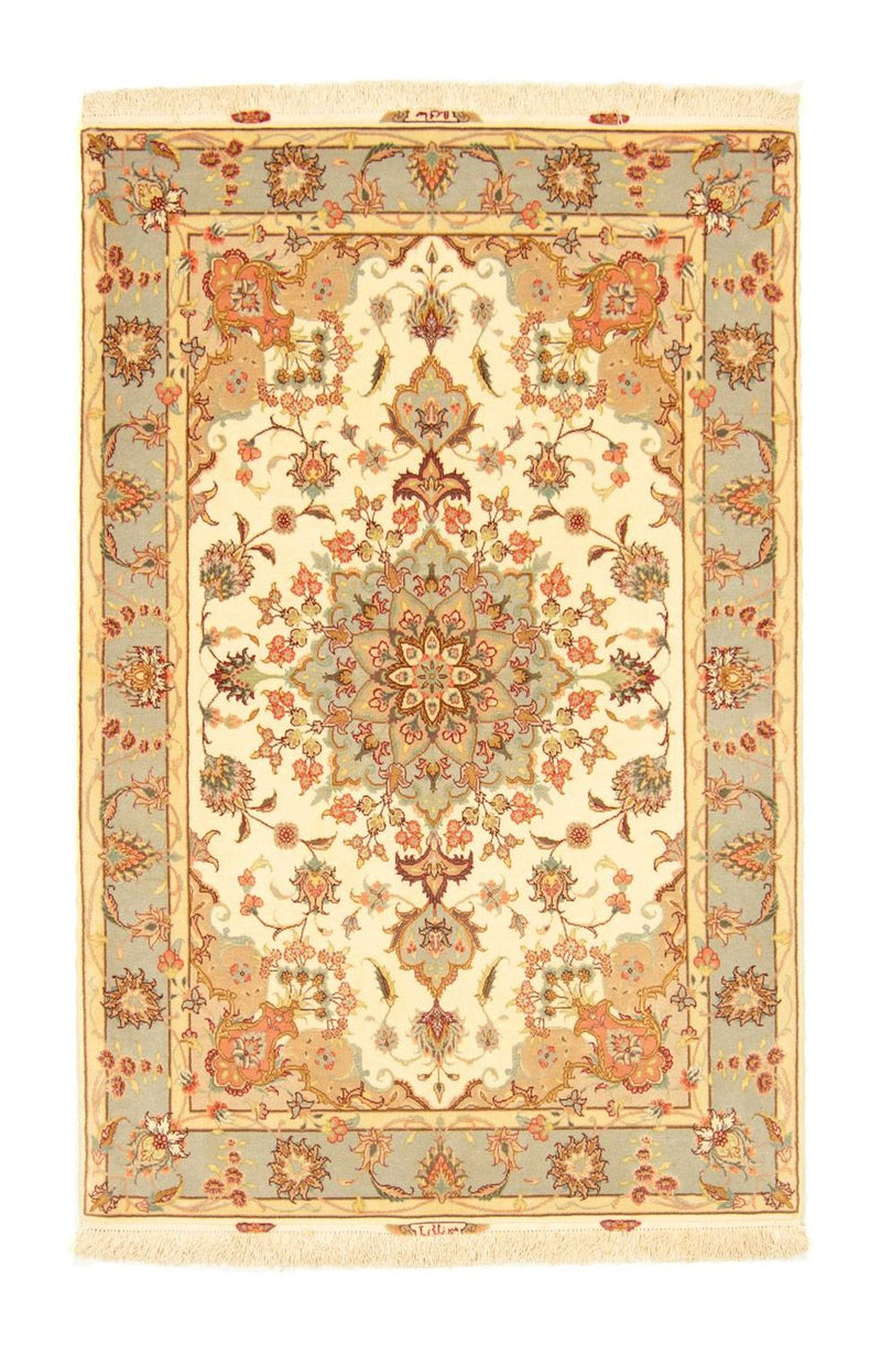 Perzisch tapijt - Tabriz - Royal - 154 x 100 cm - beige