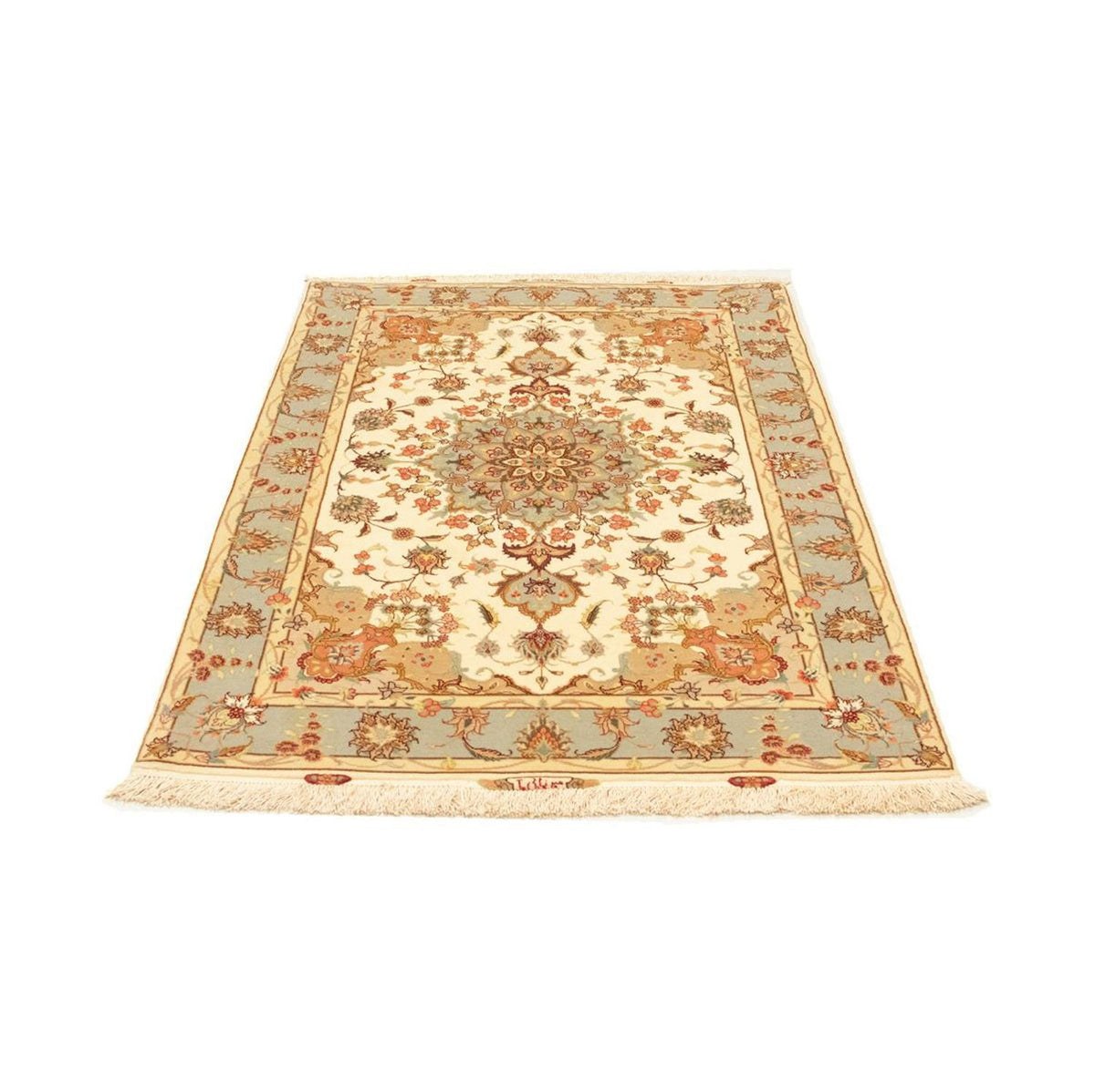 Perzisch tapijt - Tabriz - Royal - 154 x 100 cm - beige