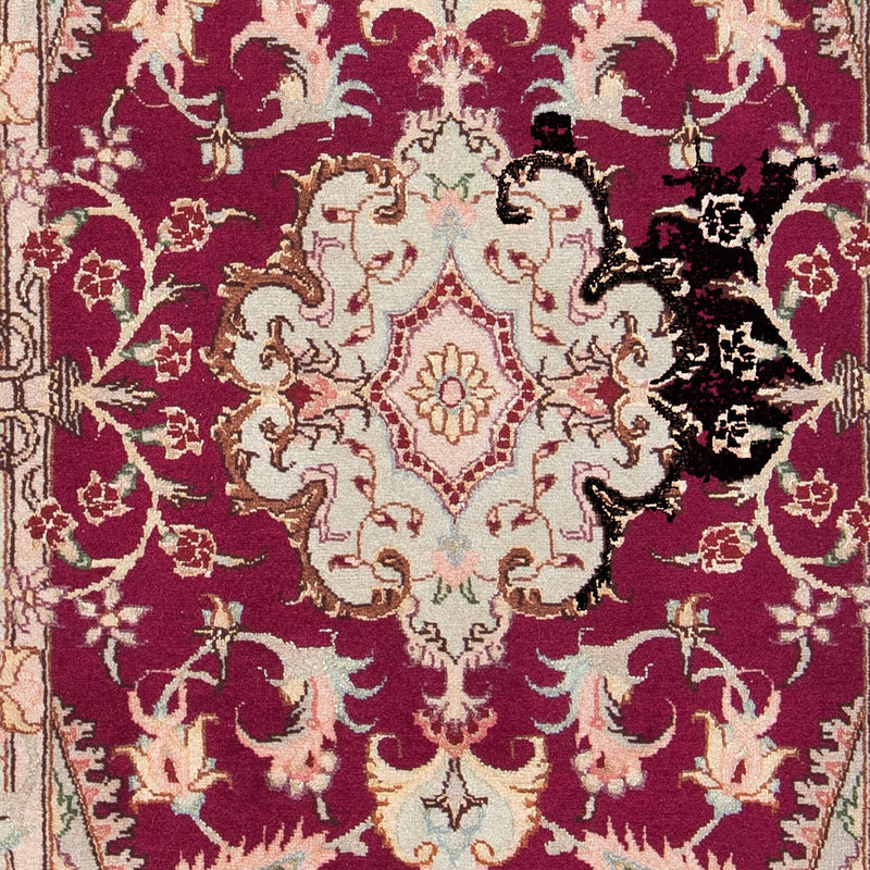 Perzisch tapijt - Tabriz - Royal - 87 x 59 cm - donkerrood