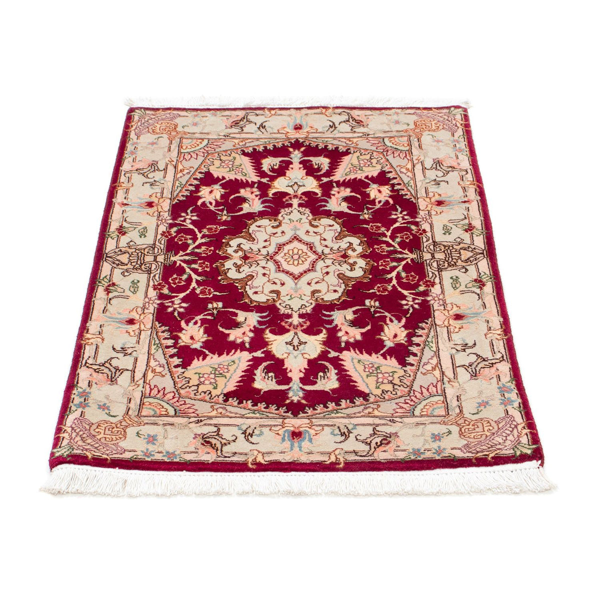 Perzisch tapijt - Tabriz - Royal - 87 x 59 cm - donkerrood