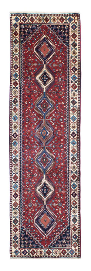 Loper Perzisch tapijt - Bijar - 293 x 82 cm - donkerrood