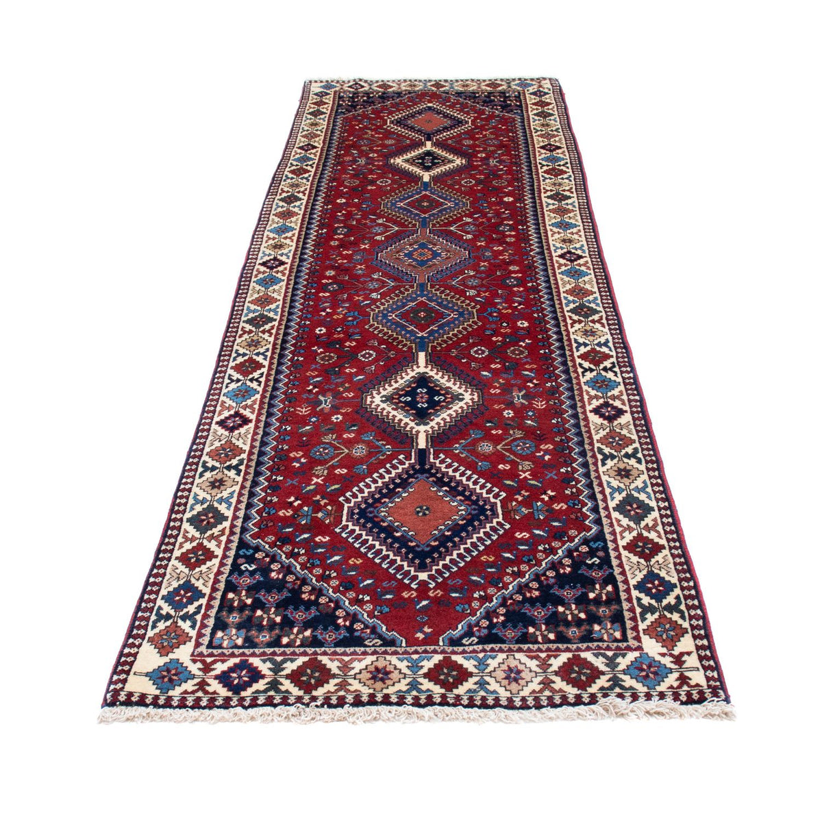 Loper Perzisch tapijt - Bijar - 293 x 82 cm - donkerrood
