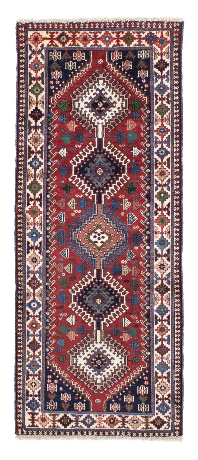 Loper Perzisch Tapijt - Nomadisch - 194 x 80 cm - donkerrood