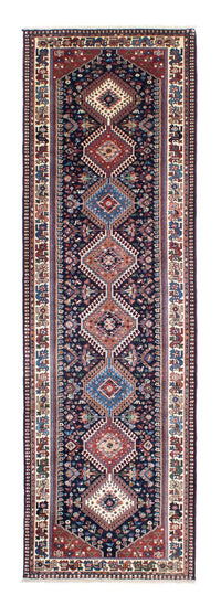 Loper Perzisch tapijt - Bijar - 288 x 80 cm - donkerblauw