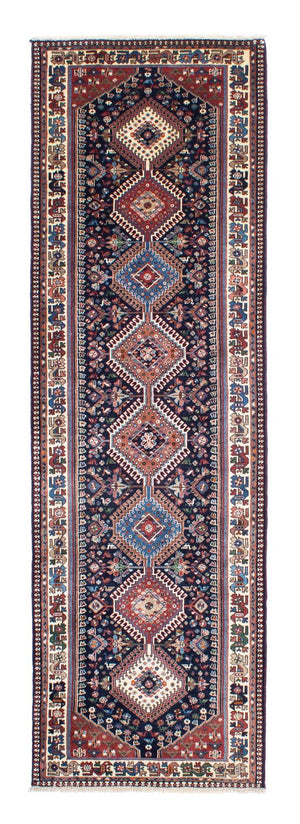 Loper Perzisch tapijt - Bijar - 288 x 80 cm - donkerblauw