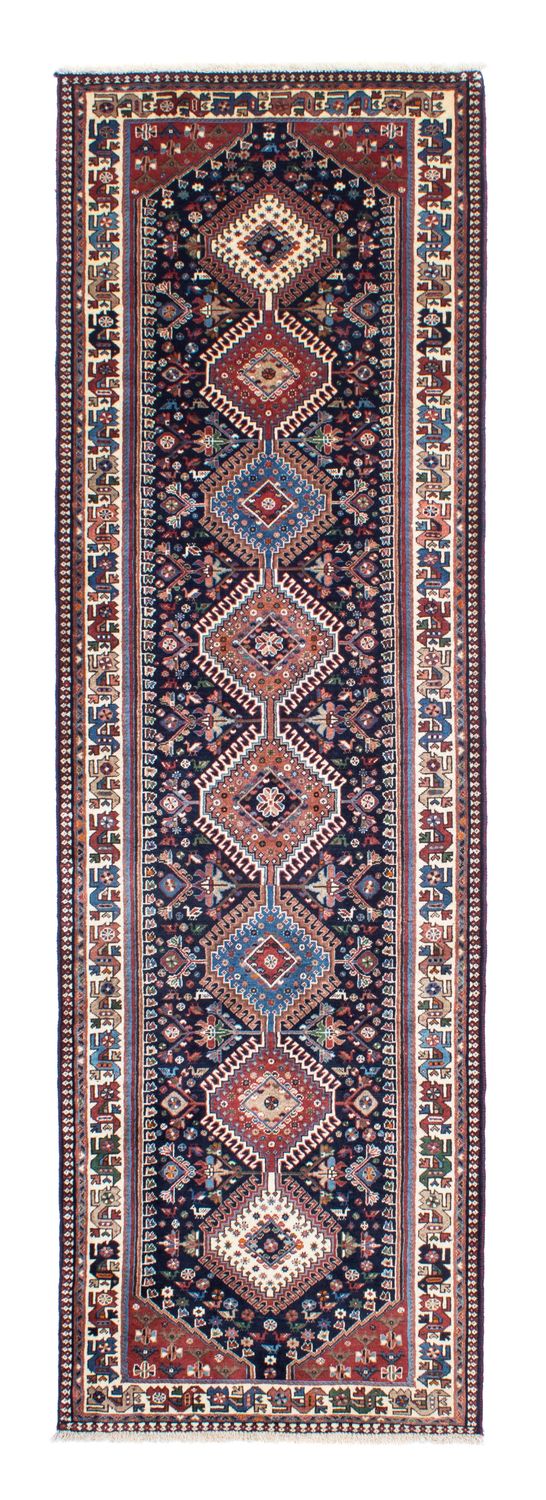 Loper Perzisch tapijt - Bijar - 288 x 80 cm - donkerblauw