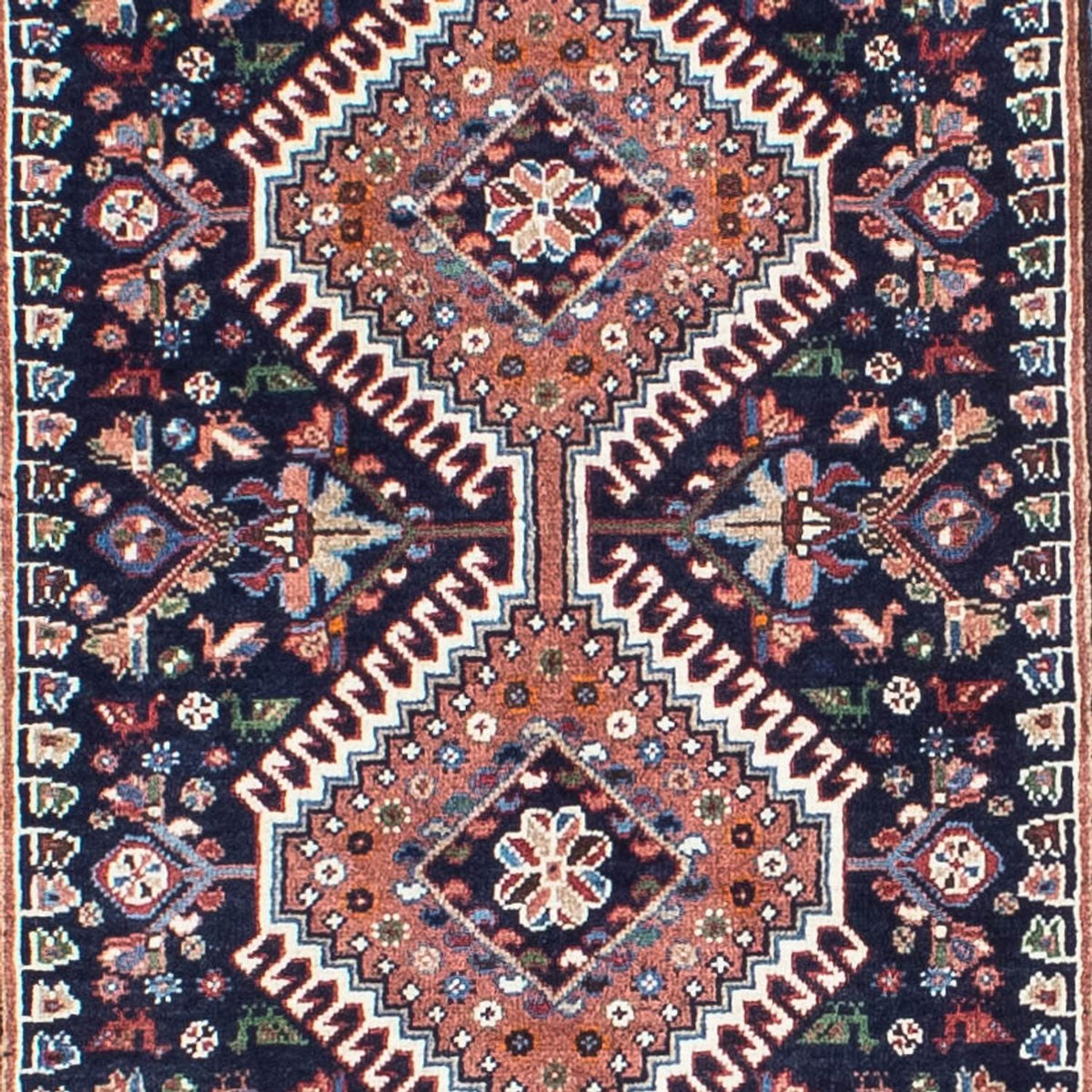 Loper Perzisch tapijt - Bijar - 288 x 80 cm - donkerblauw