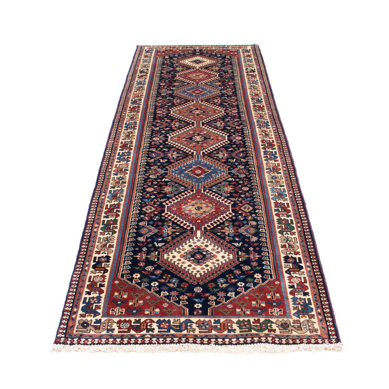 Loper Perzisch tapijt - Bijar - 288 x 80 cm - donkerblauw
