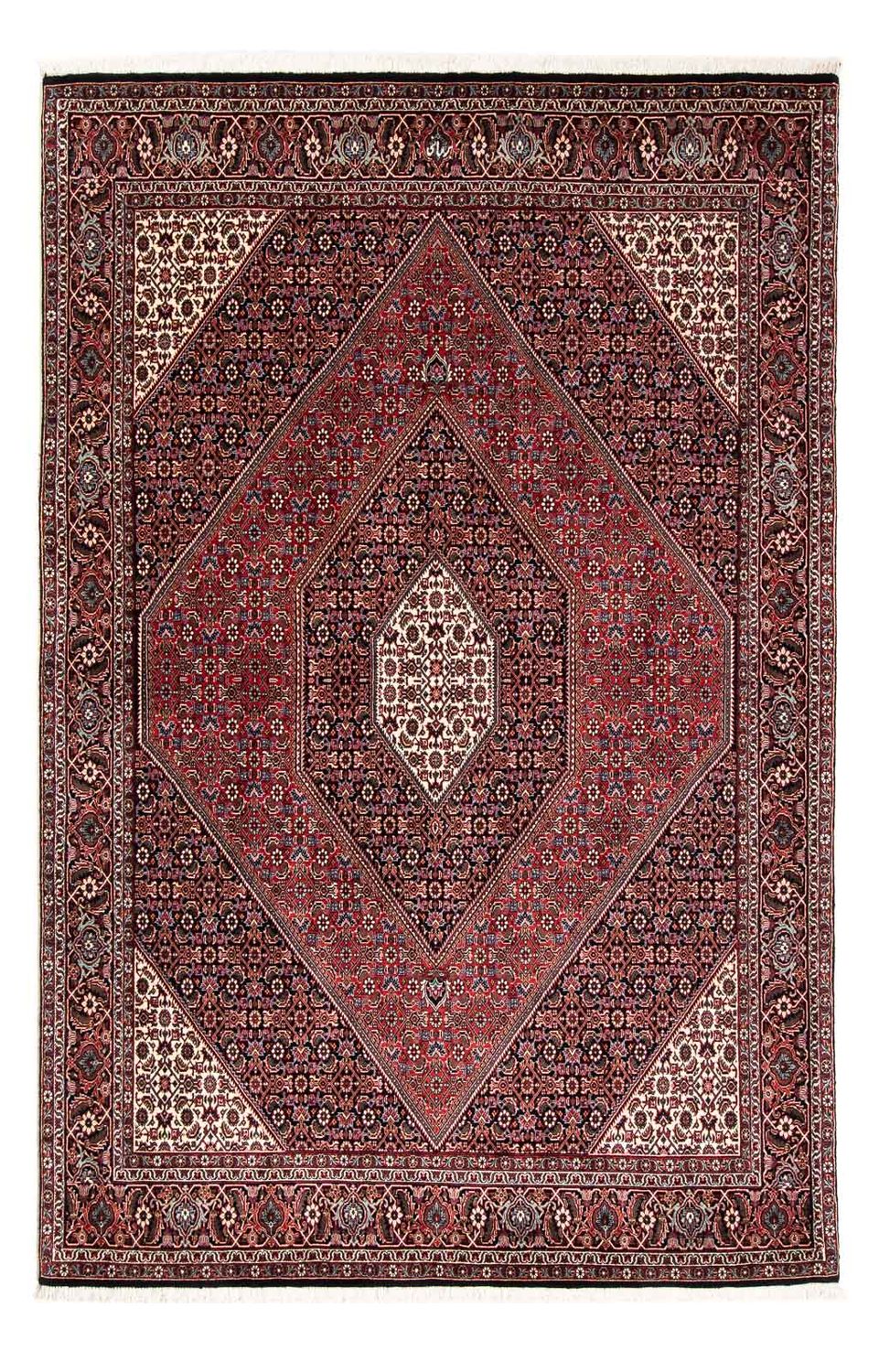 Perzisch tapijt - Bijar - 246 x 167 cm - donkerrood