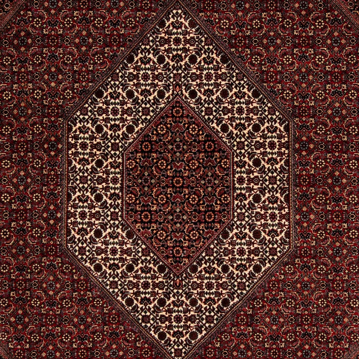 Perzisch tapijt - Bijar - 252 x 208 cm - donkerrood