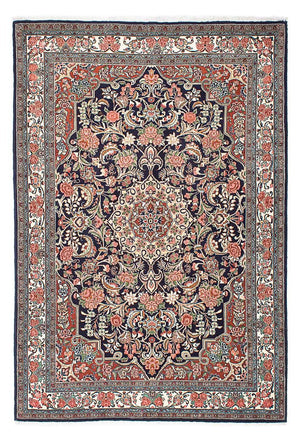 Perzisch tapijt - Bijar - 207 x 140 cm - donkerblauw