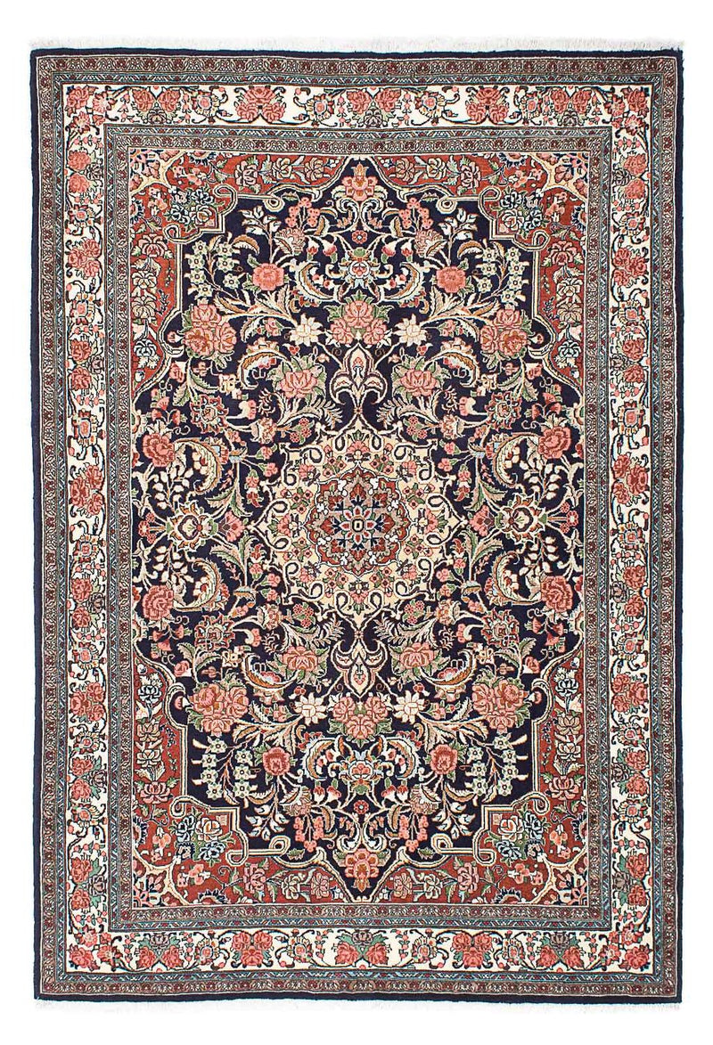 Perzisch tapijt - Bijar - 207 x 140 cm - donkerblauw