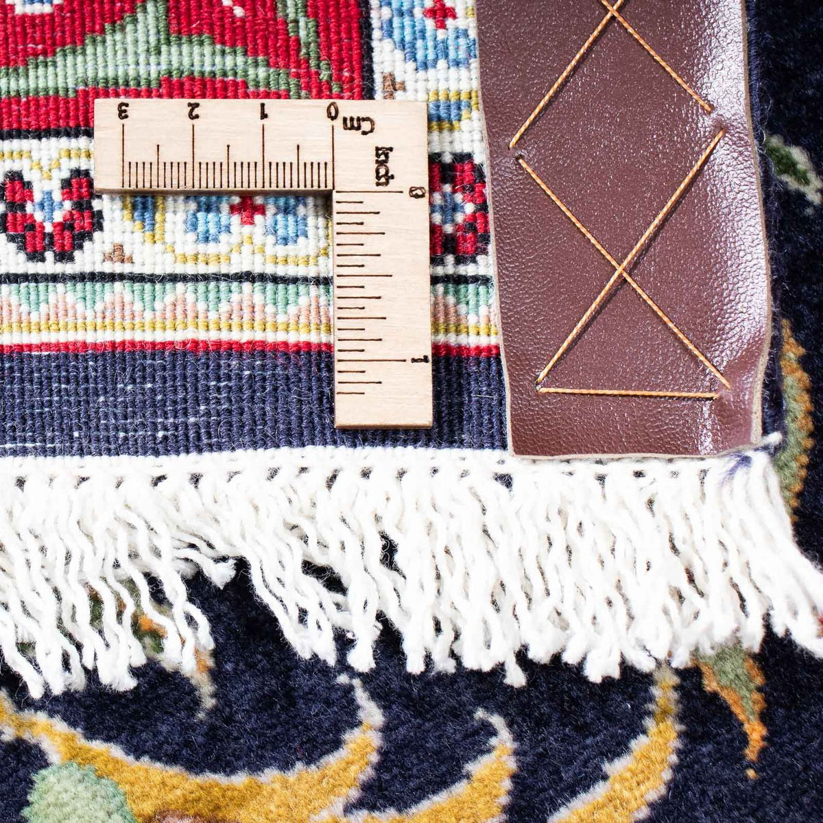 Perzisch tapijt - Ghom - 204 x 135 cm - donkerblauw