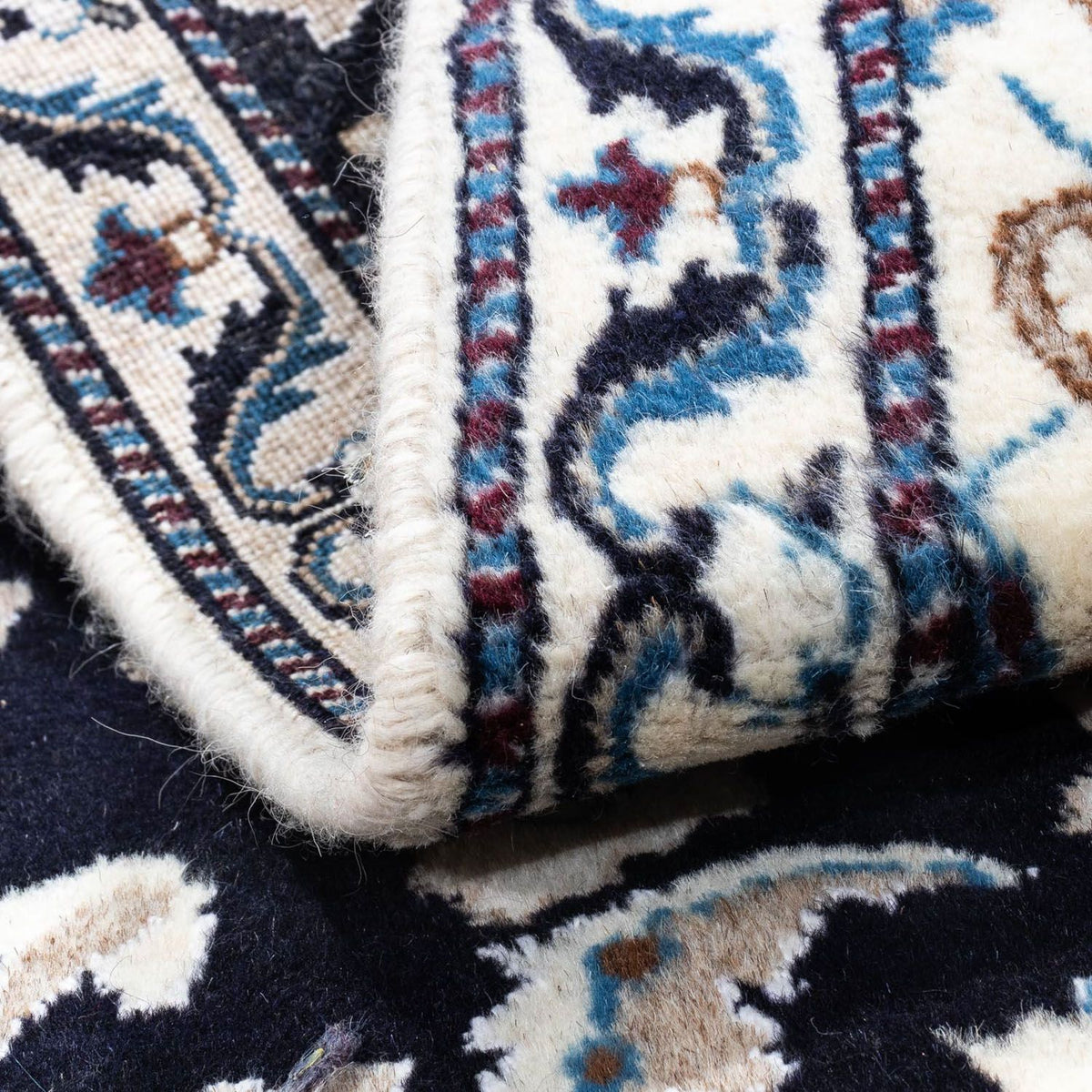 Perzisch tapijt - Nain - 134 x 69 cm - donkerblauw