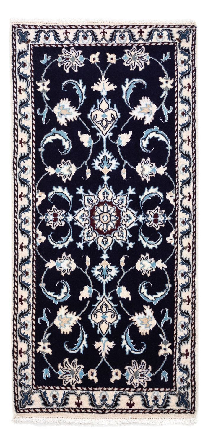 Perzisch tapijt - Nain - 135 x 66 cm - donkerblauw