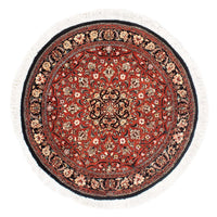 Perzisch tapijt - Bijar rond  - 127 x 127 cm - donkerrood