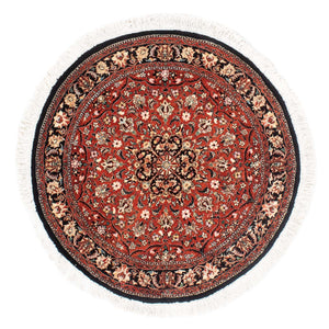 Perzisch tapijt - Bijar rond  - 127 x 127 cm - donkerrood