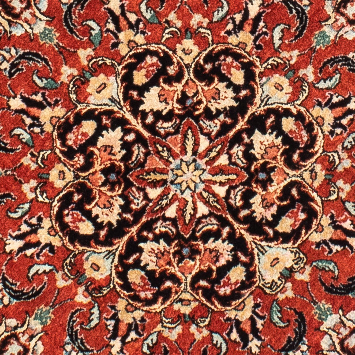 Perzisch tapijt - Bijar rond  - 127 x 127 cm - donkerrood
