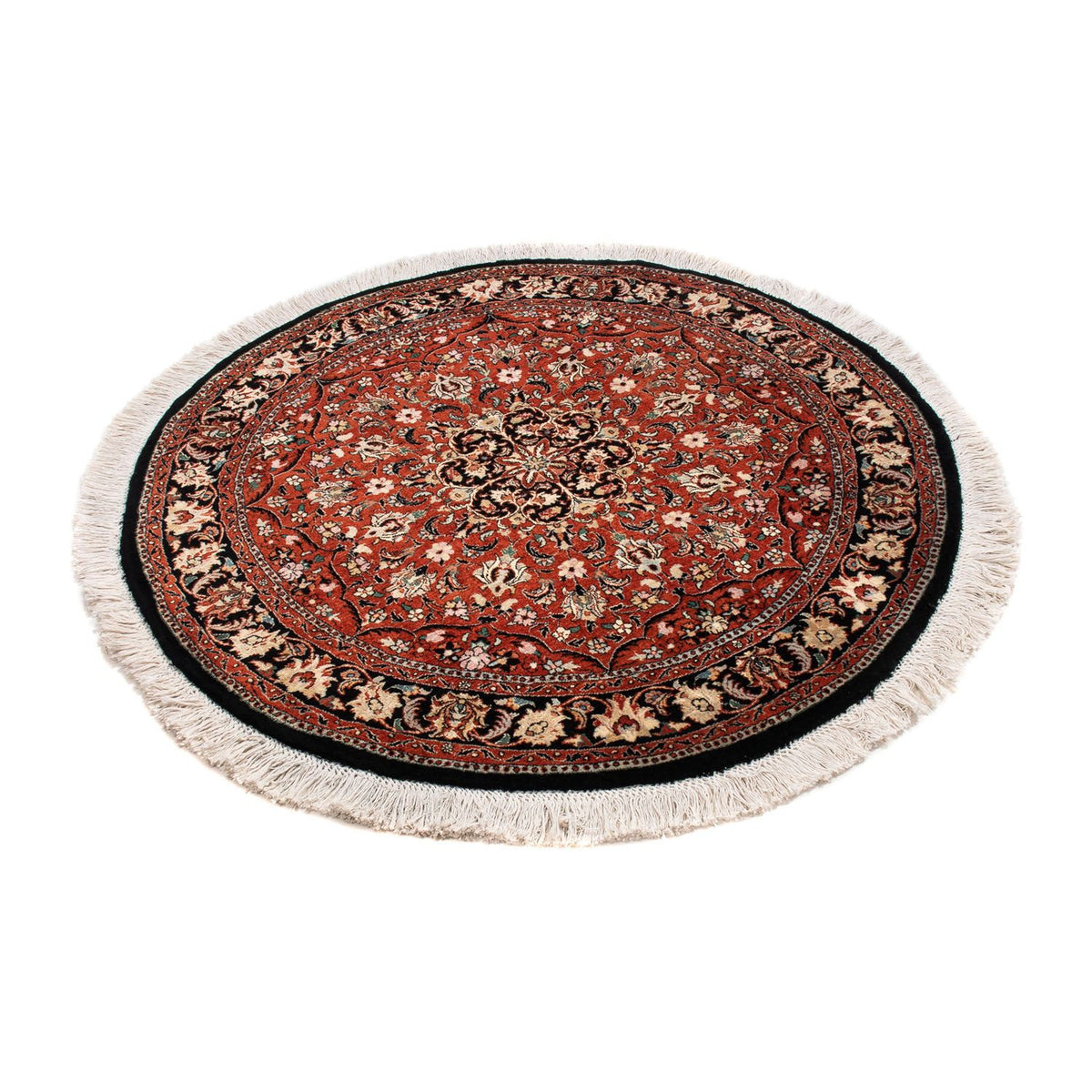 Perzisch tapijt - Bijar rond  - 127 x 127 cm - donkerrood